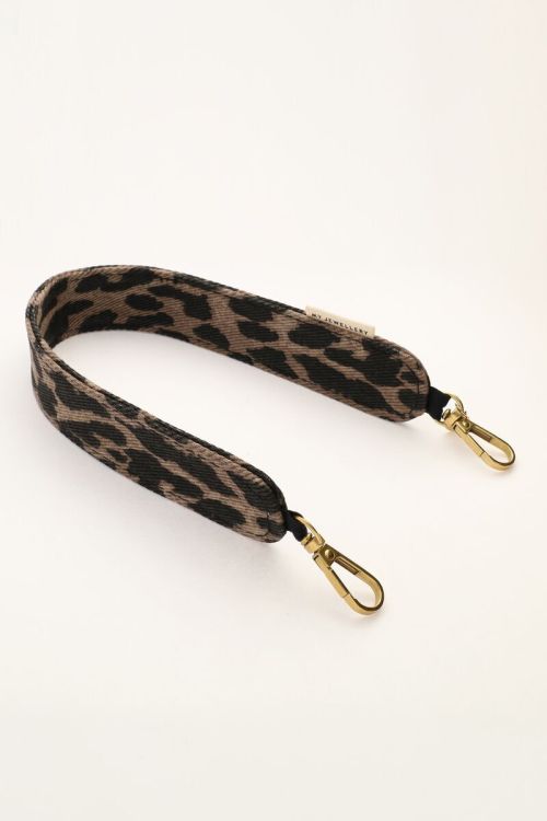 Handykette mit braunem Leopardenmuster