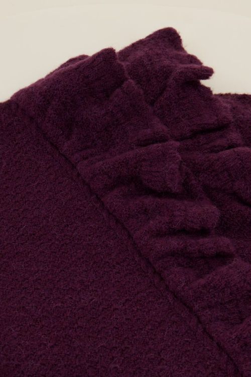 Purple jumper with ruffles | My Jewellery