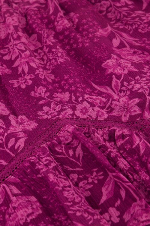 Purple & pink floral print skirt | My Jewellery