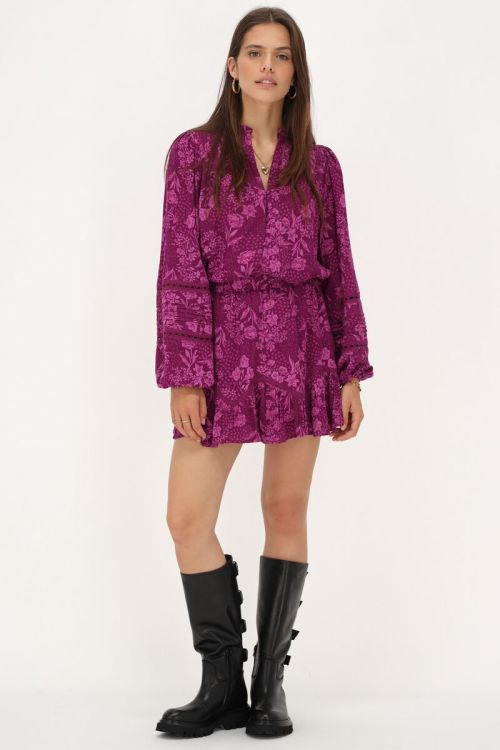 Purple & pink floral print skirt | My Jewellery