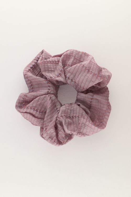 Purple scrunchie with texture | My Jewellery