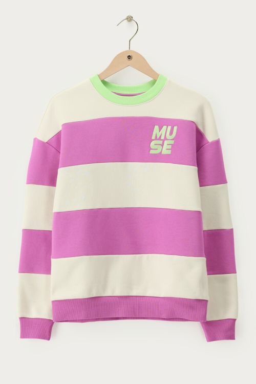Purple striped sweatshirt "Muse" | My Jewellery