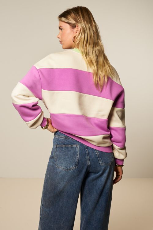 Purple striped sweatshirt "Muse" | My Jewellery
