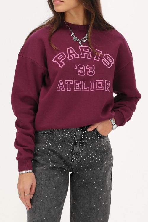 Purple sweatshirt "Paris 93 atelier" | My Jewellery