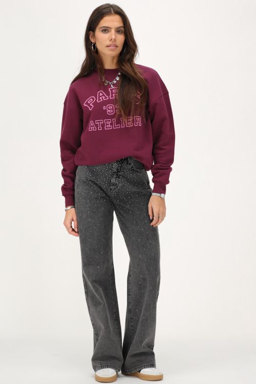 Purple sweatshirt "Paris 93 atelier" | My Jewellery