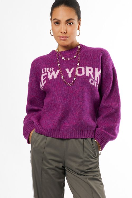 Purple sweater "Atelier NYC" | My Jewellery