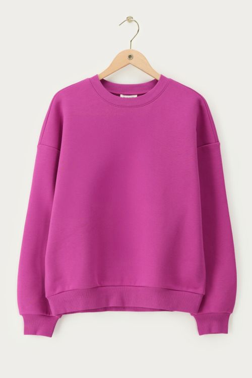 Purple sweatshirt with teddy patch | My Jewellery