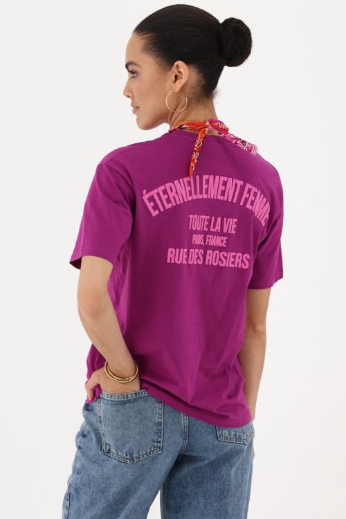 Purple T-shirt "Eternellement femme" | My Jewellery