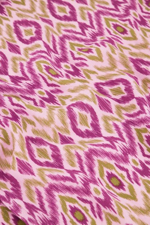 Purple midi overlap skirt with aztec print | My Jewellery
