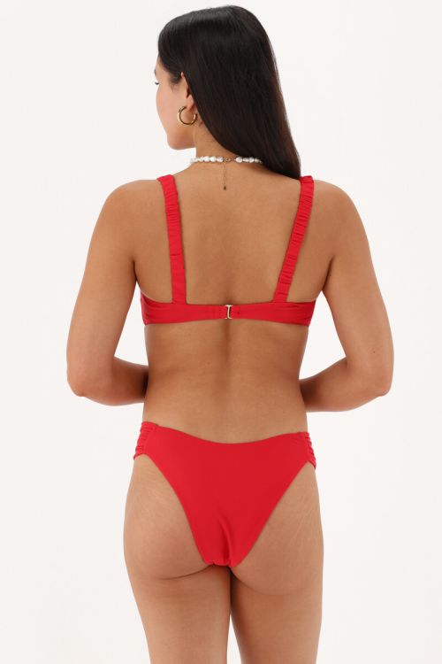 Red bandeau bikini top U-shape | My Jewellery