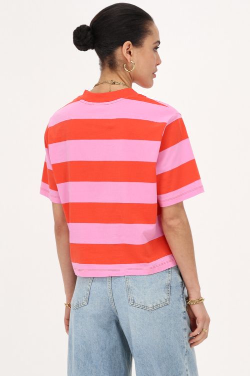 Pink-red striped T-shirt | My Jewellery