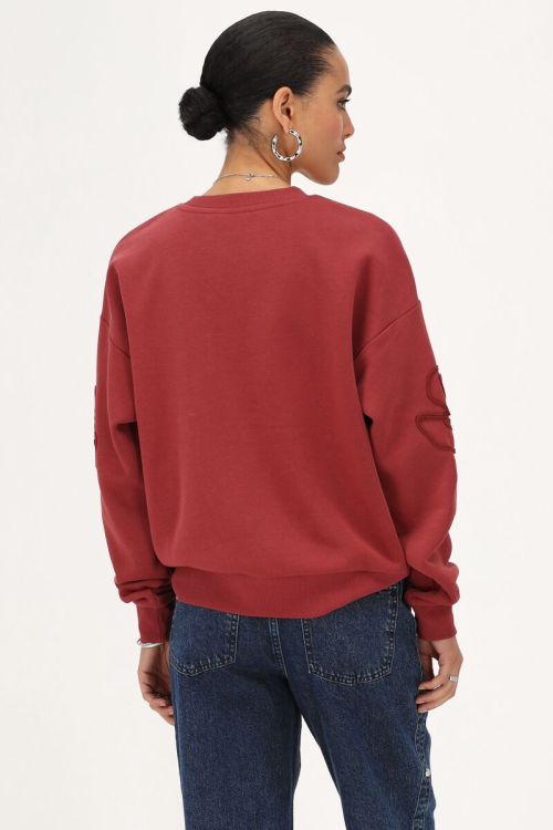 Red sweater with embroidery | My Jewellery