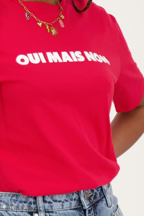 Red T-shirt Oui mais non | My Jewellery