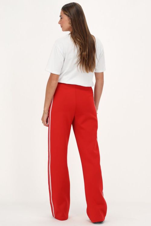 Red wide leg with side stripe | My Jewellery