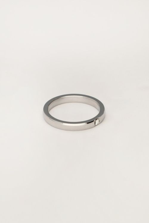 Ring with clear rhinestones | My Jewellery