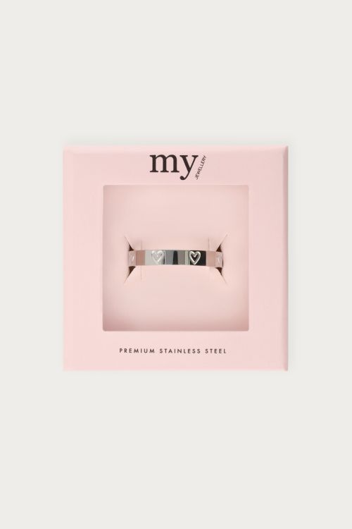 Ring with engraved hearts | My Jewellery