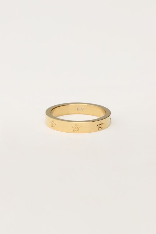 Ring with engraved stars | My Jewellery