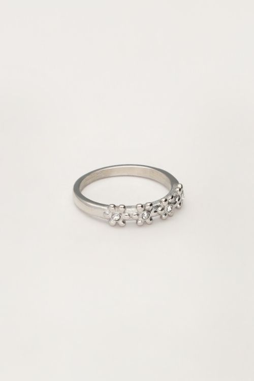 Ring with flowers & stones | My Jewellery