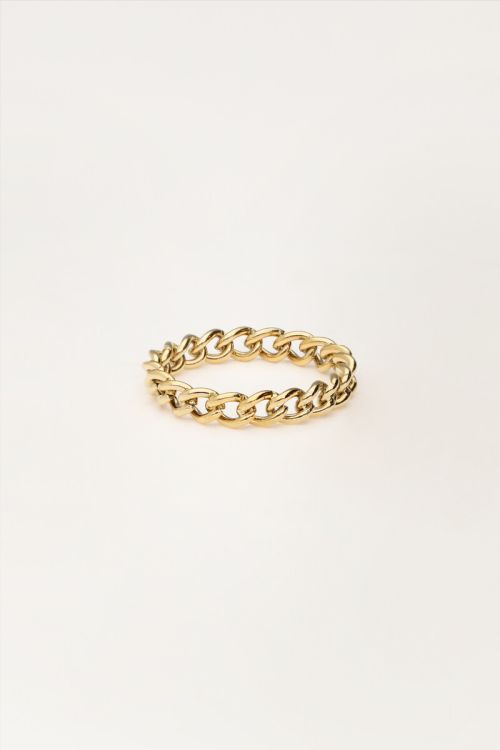 Ring mit kleinen Kettengliedern 