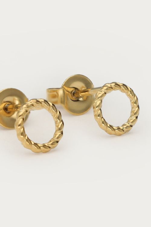 Round embossed studs | My Jewellery