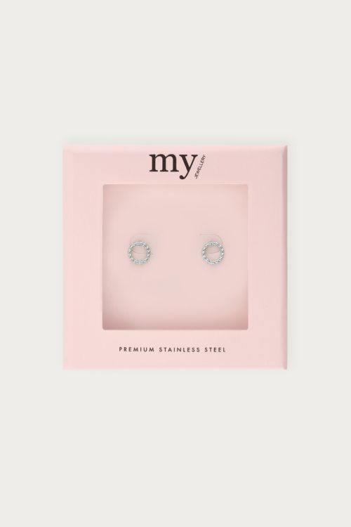 Round embossed studs | My Jewellery