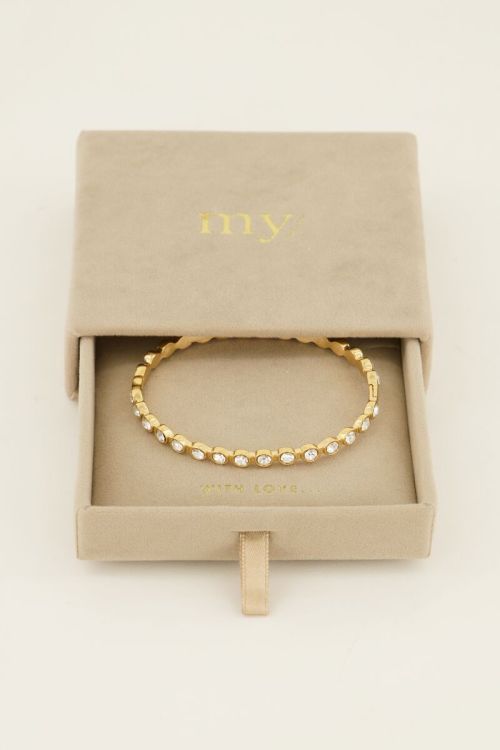 Bangle met ronde strass stenen | My Jewellery