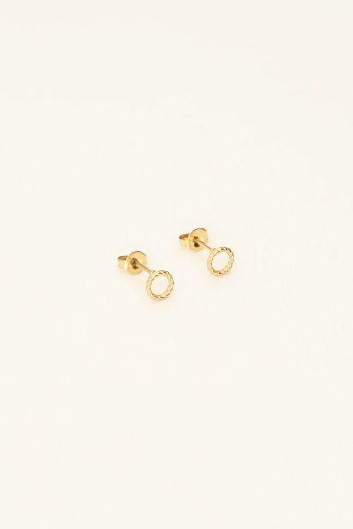 Round embossed studs | My Jewellery