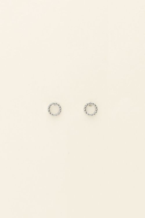 Round embossed studs | My Jewellery