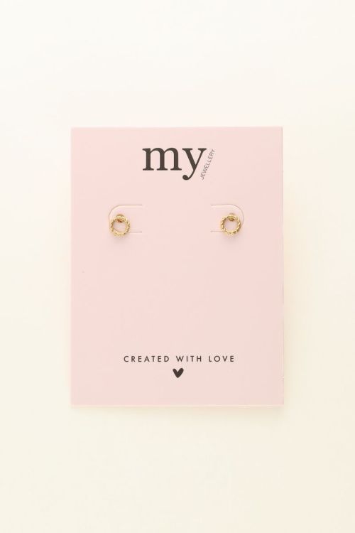 Round embossed studs | My Jewellery