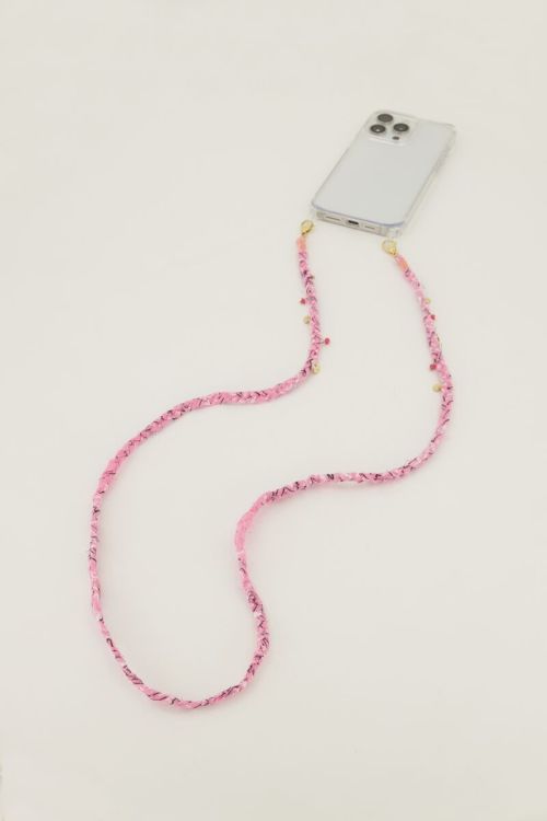 Roze bandana telefoonkoord | My Jewellery