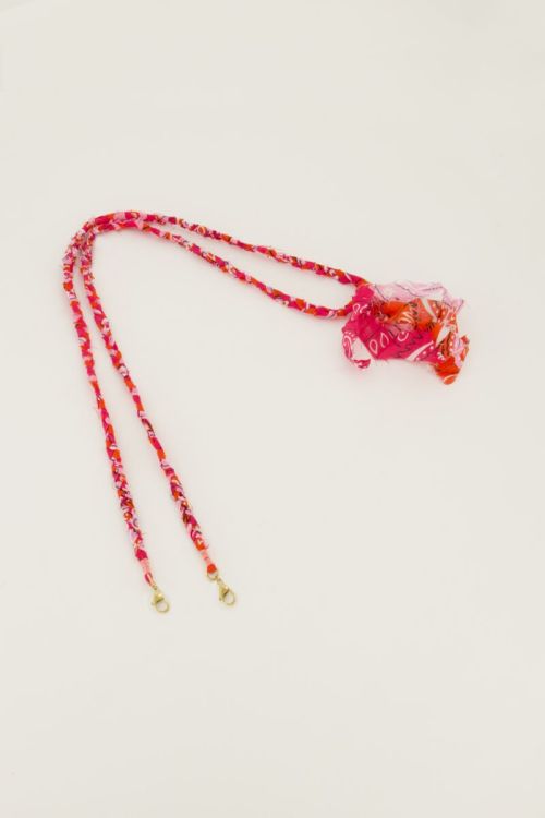 Roze & oranje bandana telefoonkoord 