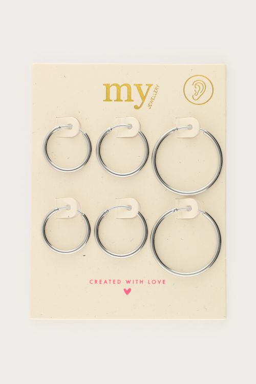 Set of three basic hoop earrings | My Jewellery
