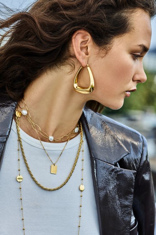 Bold earrings triangle large | My Jewellery