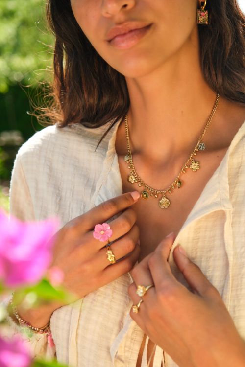 Botanical necklace with candy flowers | My Jewellery
