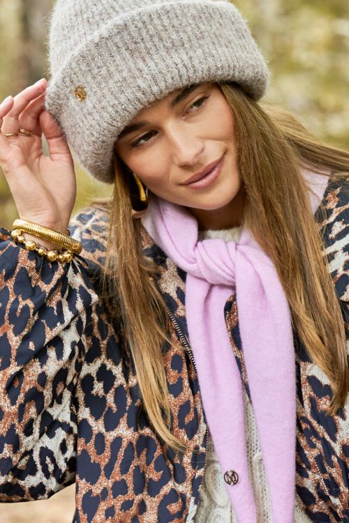 Écharpe triangle rose