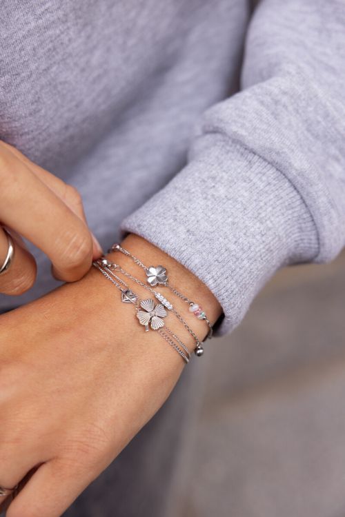 Starry armband met klaver & strass