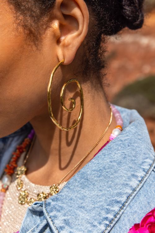 Boucles d'oreilles Nomads avec maxi tourbillon