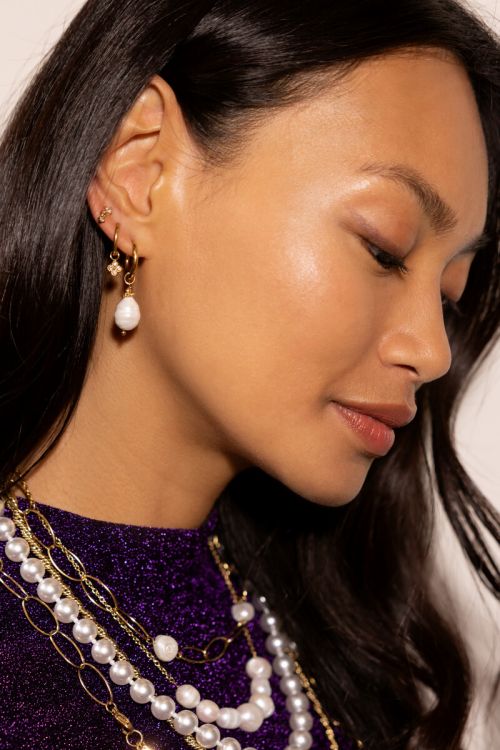 Puces d'oreilles Midnight à double strass