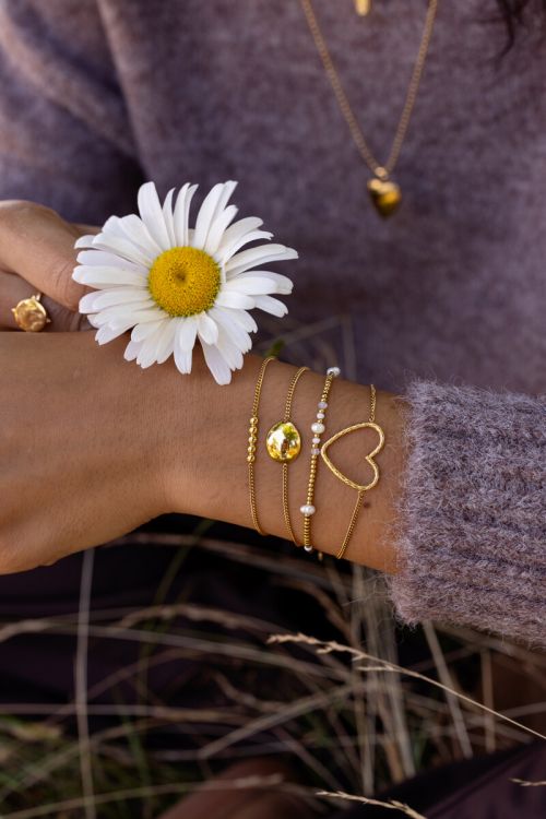 Mystic bracelet with open heart