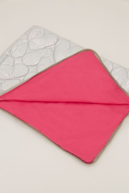 Silver laptop sleeve with hearts pattern | My Jewellery