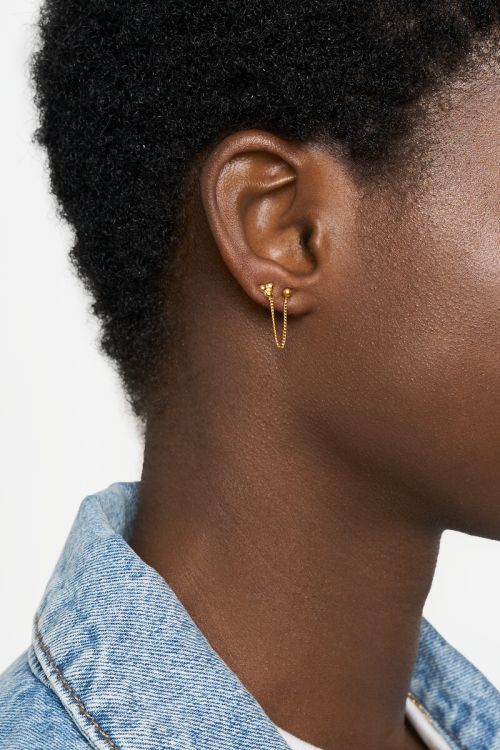 Single stud dots with chain | My Jewellery