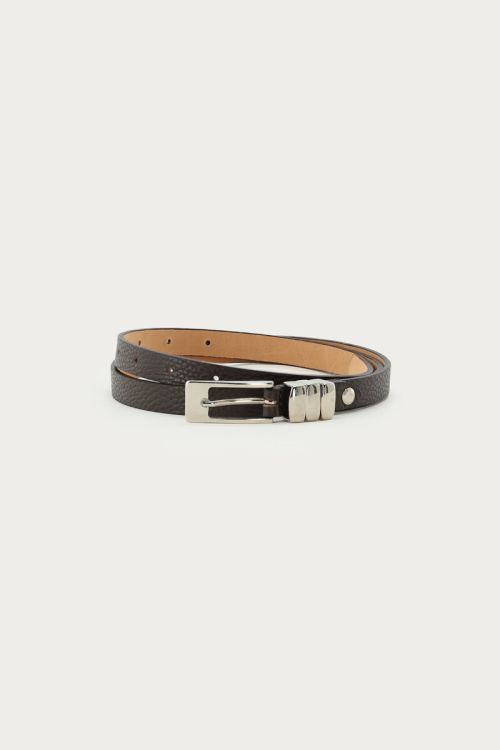 Small black leather belt | My Jewellery