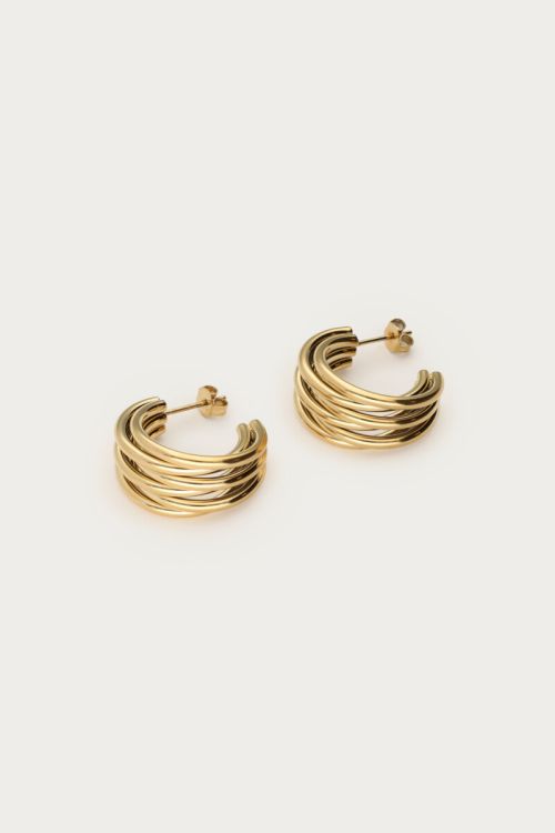Earrings with multi rows small