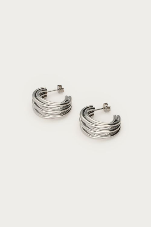 Earrings with multi rows small