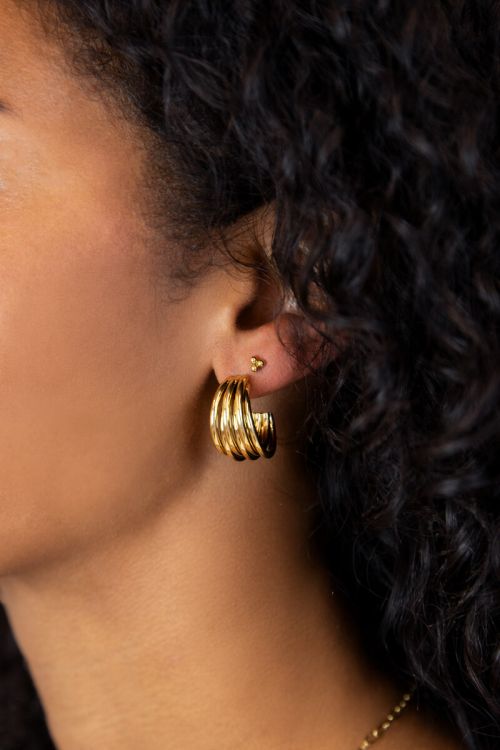 Small multi-row hoop earrings | My Jewellery