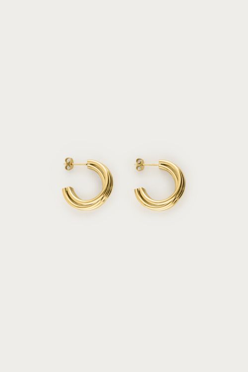 Earrings with multi rows small
