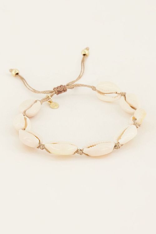 Souvenirs gouden schelpen armband / enkelbandje | My Jewellery