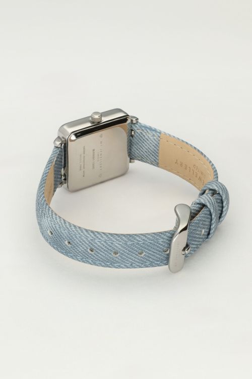 Square watch with denim strap | My Jewellery