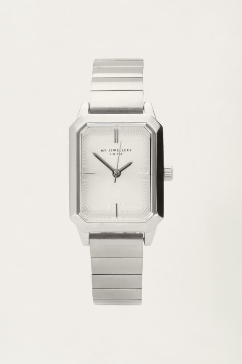 Square watch with wide horizontal links | My Jewellery