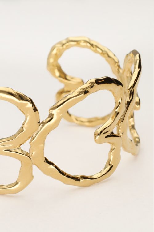 Statement bangle with open hearts | My Jewellery